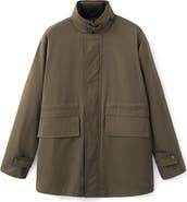 MANGO Water Repellent Barn Jacket with Removable Quilted Vest