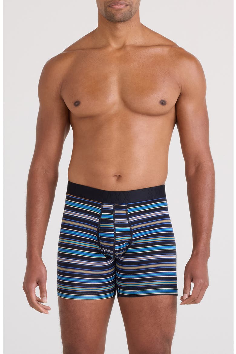 Assorted 2-Pack DropTemp® Cooling Cotton Boxer Briefs, Main, color, VIVID STRIPE/ DARK GREY