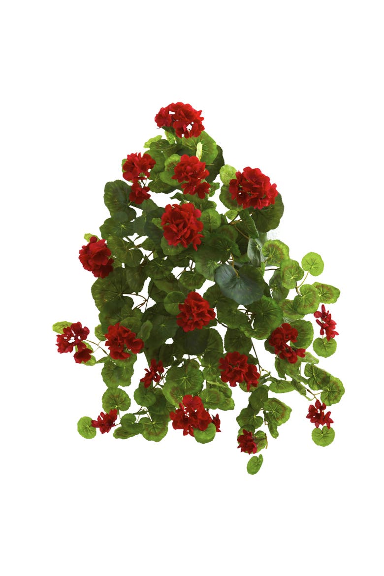 26-in Geranium Artificial Plant, Main, color, Red