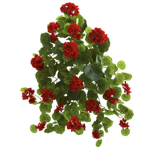 26-in Geranium Artificial Plant (Set of 2)