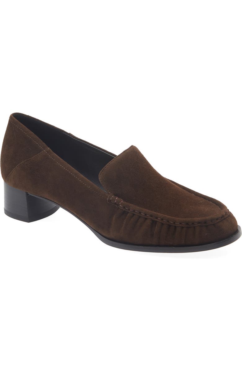 3.1 Phillip Lim Nadia Heeled Loafer, Main, color, Chocolate