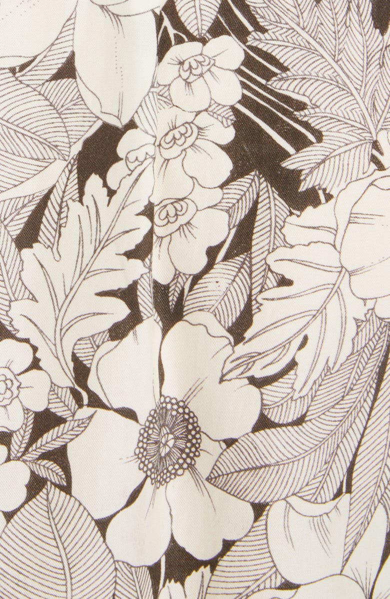 TOM FORD Fluid Fit Floral Print Button-Down Shirt, Alternate, color,