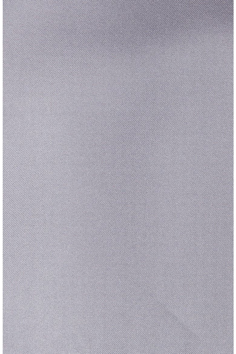 Panel Silk Pocket Square, Alternate, color, GREY/ BLACK