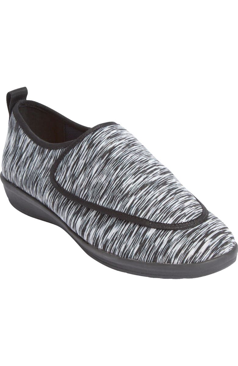 Comfortview The Coen Orthotic Flat, Main, color, Black Marled