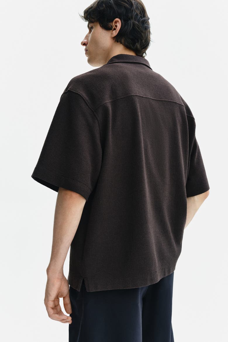 Relaxed Fit Resort Shirt, Alternate, color, Dark brown