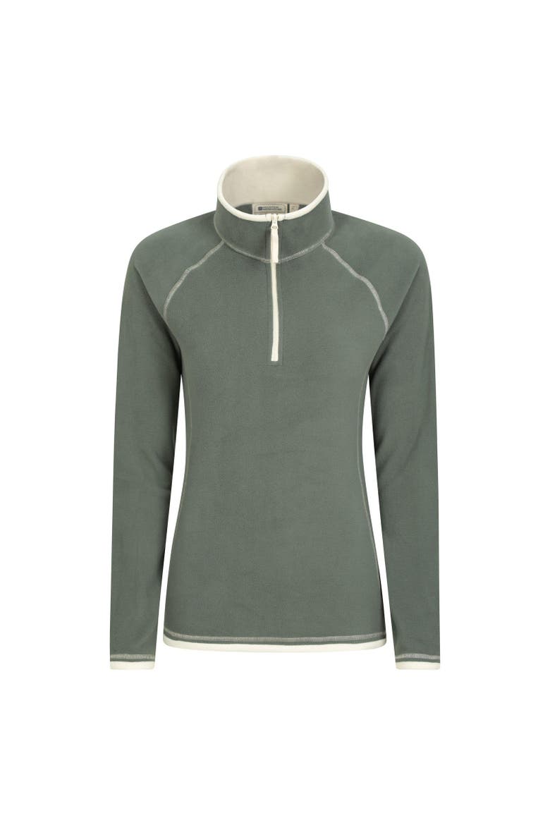 Montana Half Zip Fleece Top, Main, color, Dark Green