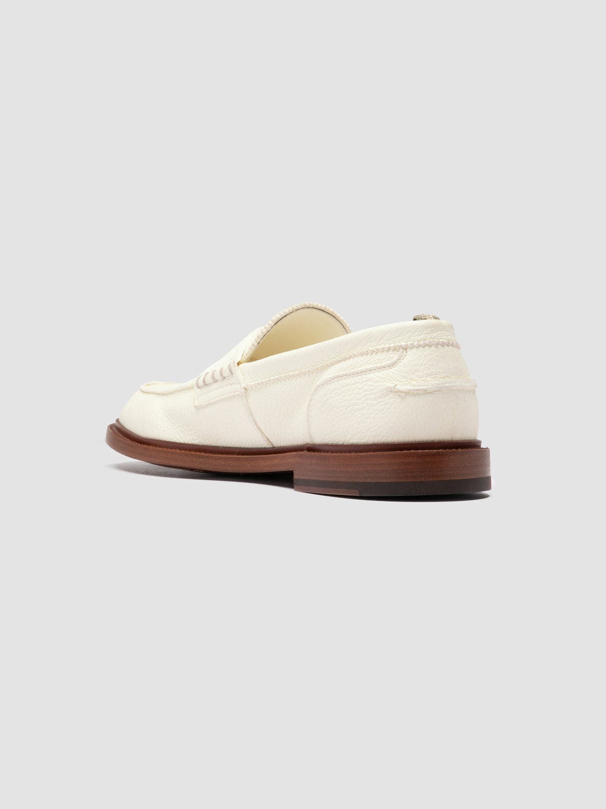 Officine Creative Sax 001 Leather Penny Loafers, Alternate, color, White