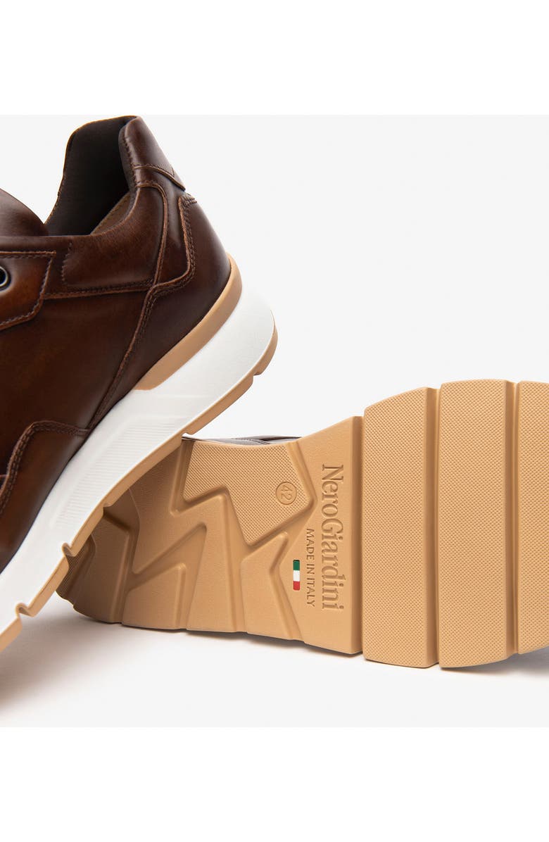 NeroGiardini Low Top Sneaker, Alternate, color, Chocolate