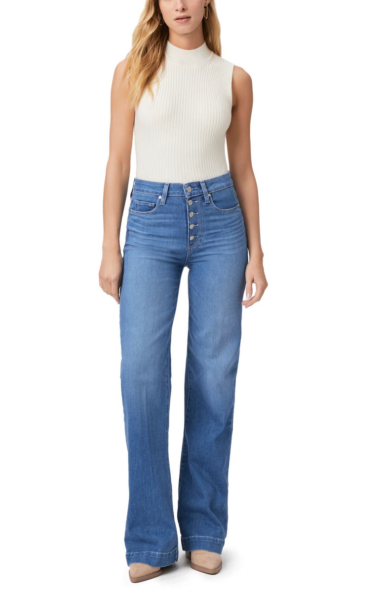PAIGE Leenah High Waist Wide Leg Jeans, Alternate, color,