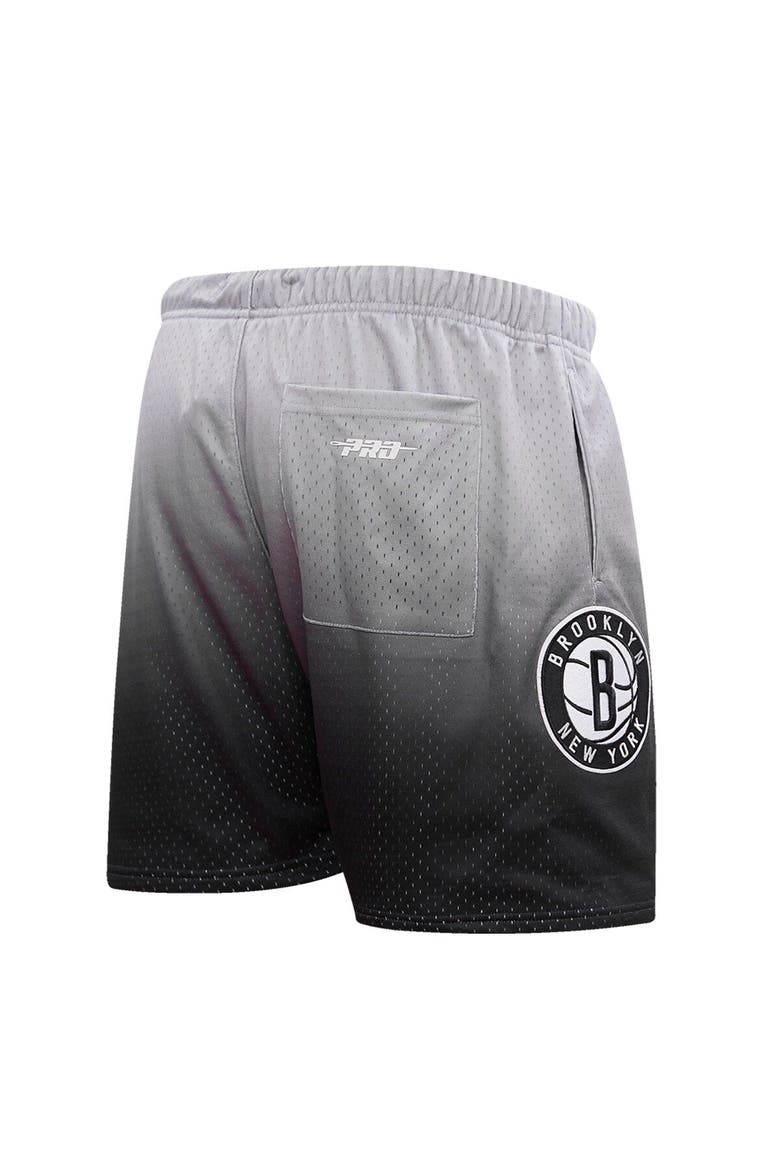 Men's Pro Standard Black/Gray Brooklyn Nets Ombre Mesh Shorts, Alternate, color, Purple