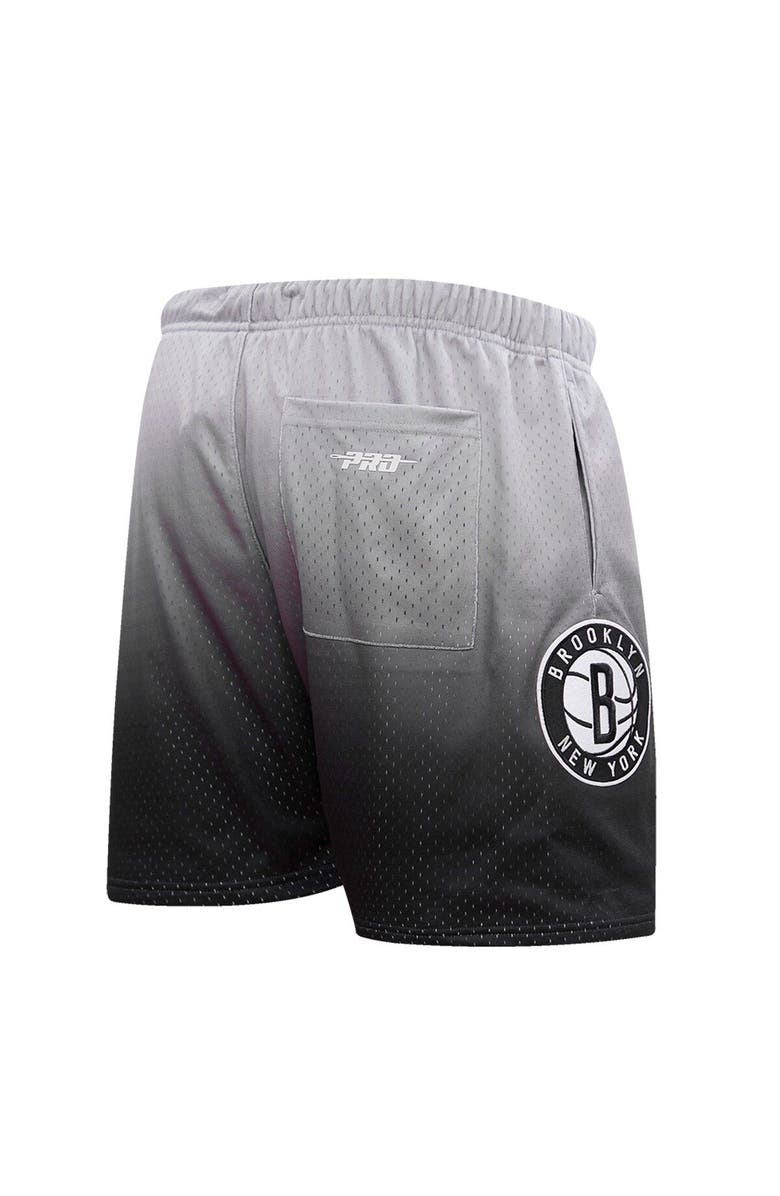 PRO STANDARD Men's Pro Standard Black/Gray Brooklyn Nets Ombre Mesh Shorts, Alternate, color, Purple