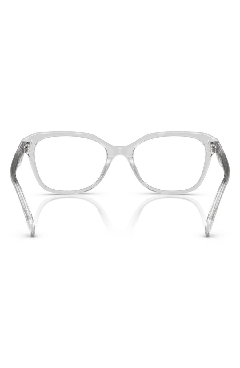 COACH 54mm Pillow Optical Glasses, Alternate, color, Transparent Dove / Demo Lens