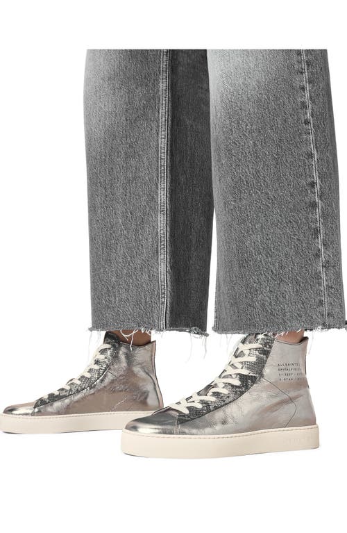 Allsaints Tana Metallic High Top Sneaker