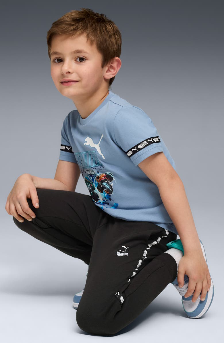 PUMA x Hot Wheels Kids' Cotton Graphic T-Shirt, Alternate, color, Cool Blue