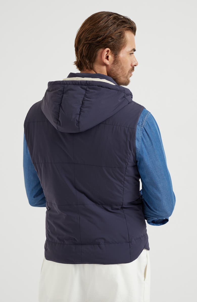 Brunello Cucinelli Nylon down vest, Alternate, color, 