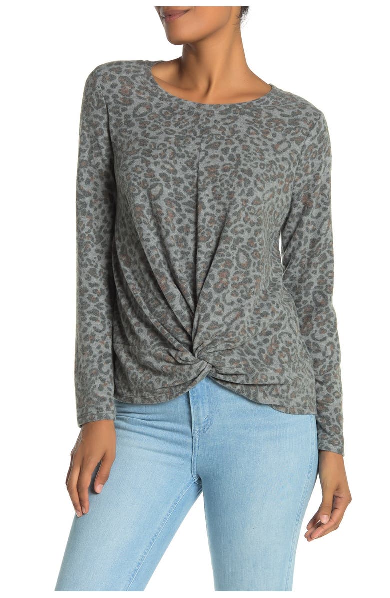 CG Cozy Twist Front Camo Pullover Sweater, Main, color,