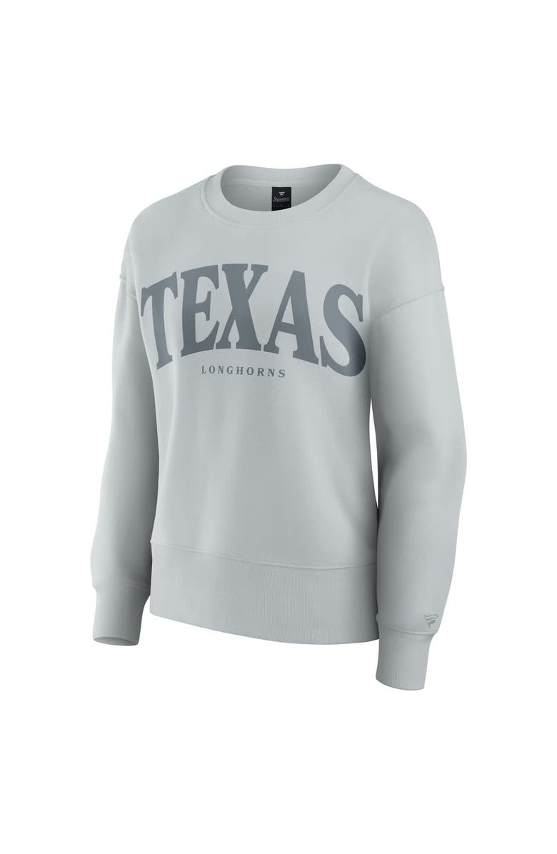 FANATICS Women's Fanatics Gray Texas Longhorns Supersoft Flow Fleece Pullover Sweatshirt, Alternate, color, Gray
