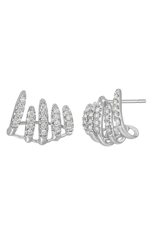 Bony Levy Audrey Multirow Diamond Stud Earrings In Metallic