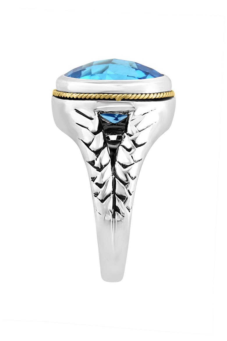Blue Topaz Ring, Alternate, color, BLUE
