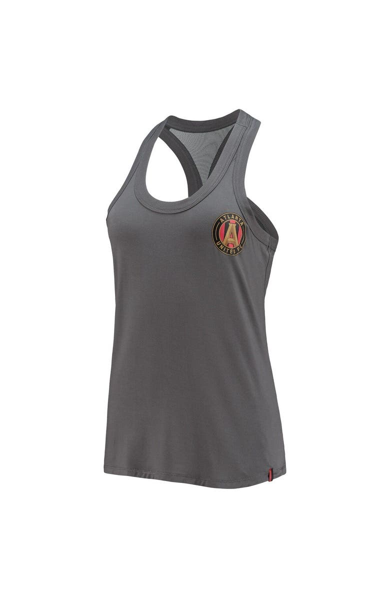 THE WILD COLLECTIVE Women's The Wild Collective Gray Atlanta United FC Athleisure Tank Top, Alternate, color, Gray