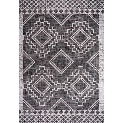 Marokko Diamond  Medallion Indoor/Outdoor Area Rug
