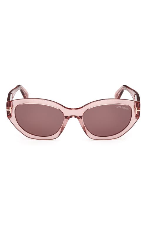Tom Ford Solange-02 Acetate Butterfly Sunglasses In Pink