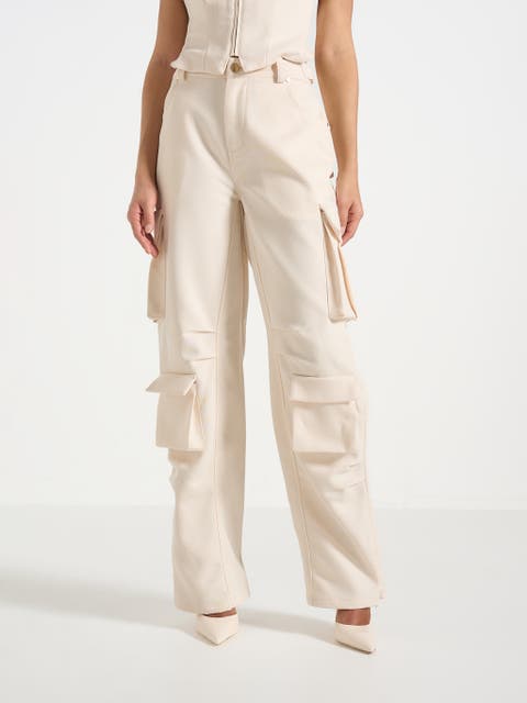Emilie High Waisted Utility Cargo Pants