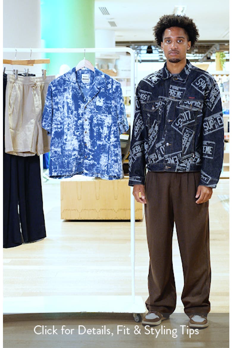 Jason Abstract Print Camp Shirt video