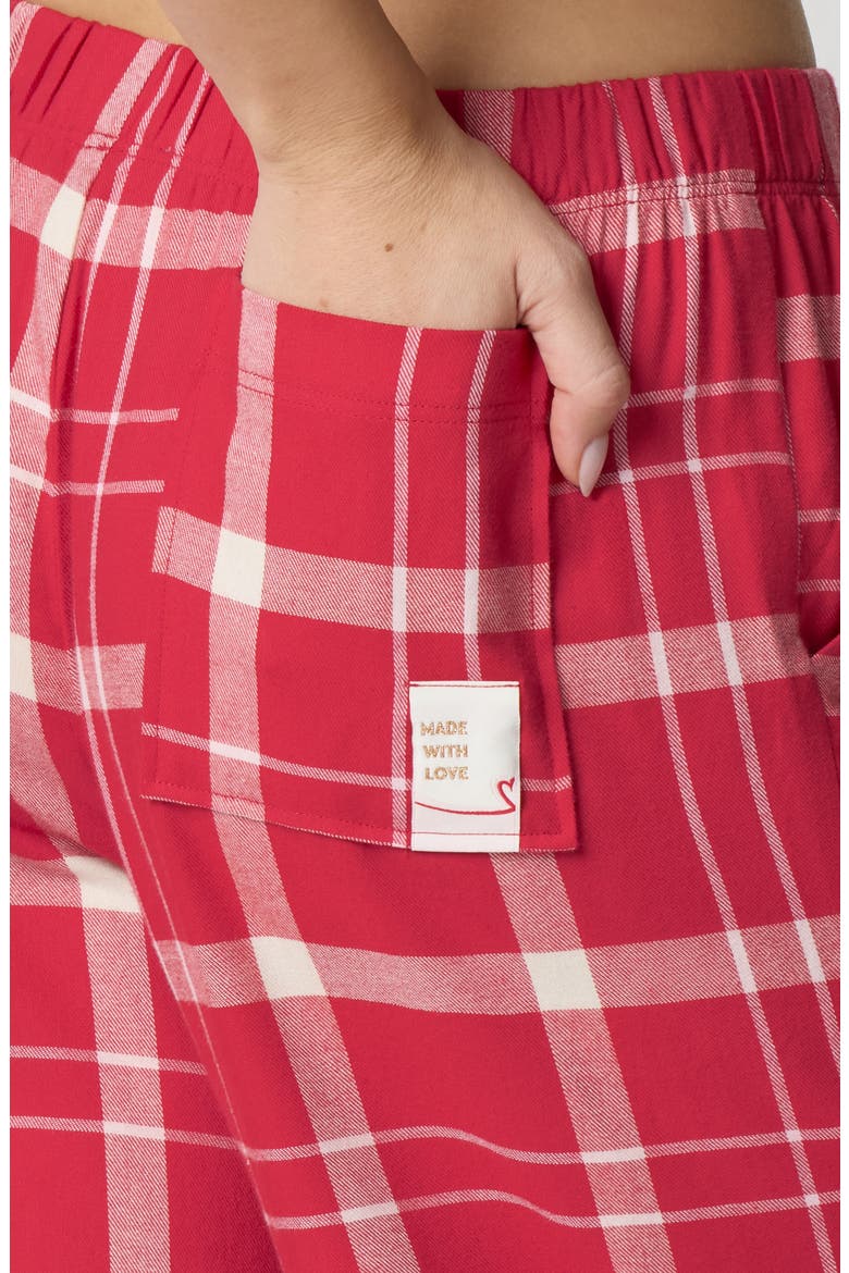 Cozy Flannel Sleep Pants, Alternate, color, SCAR BALL PLAID