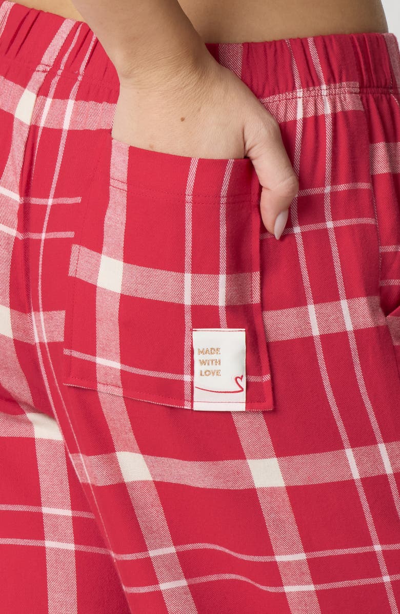 Florence by Mills Cozy Flannel Sleep Pants, Alternate, color, Scar Ball Plaid