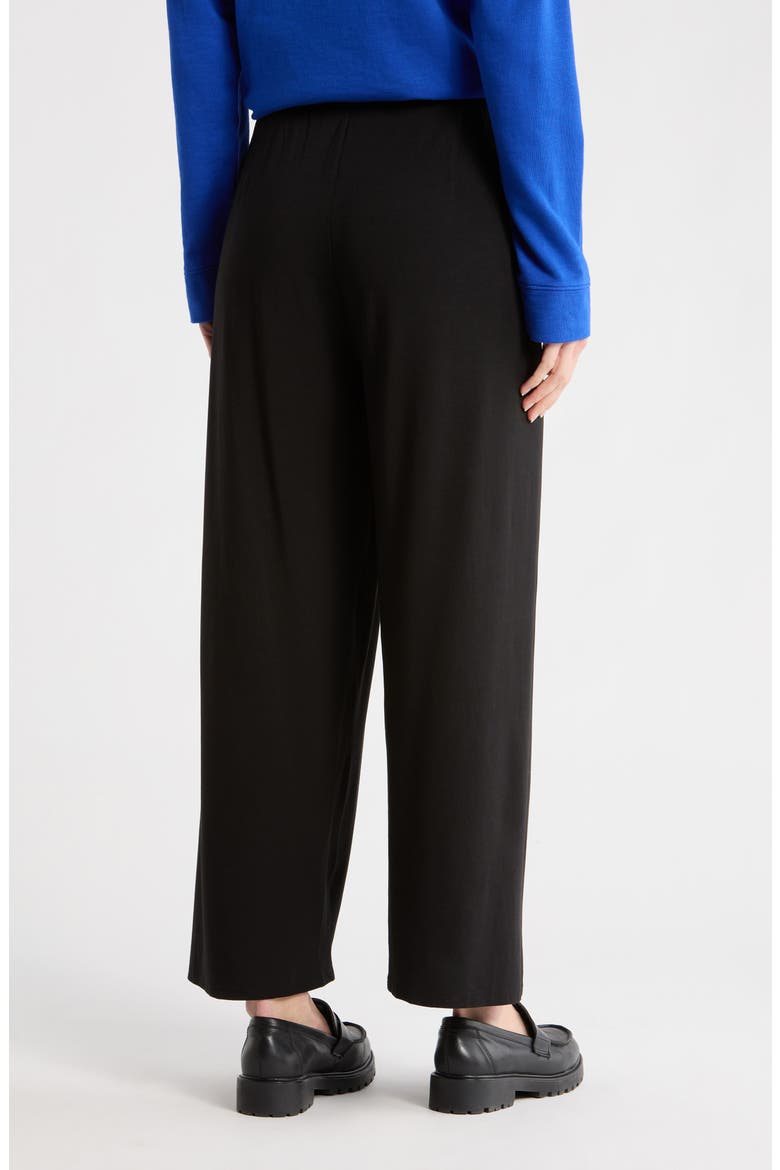 Straight Leg Ankle Pants, Alternate, color, BLACK