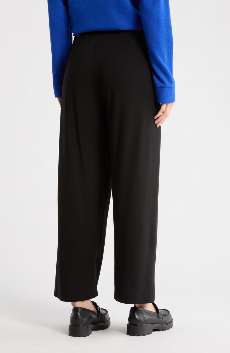 Eileen Fisher Straight Leg Ankle Pants, Alternate, color, Black