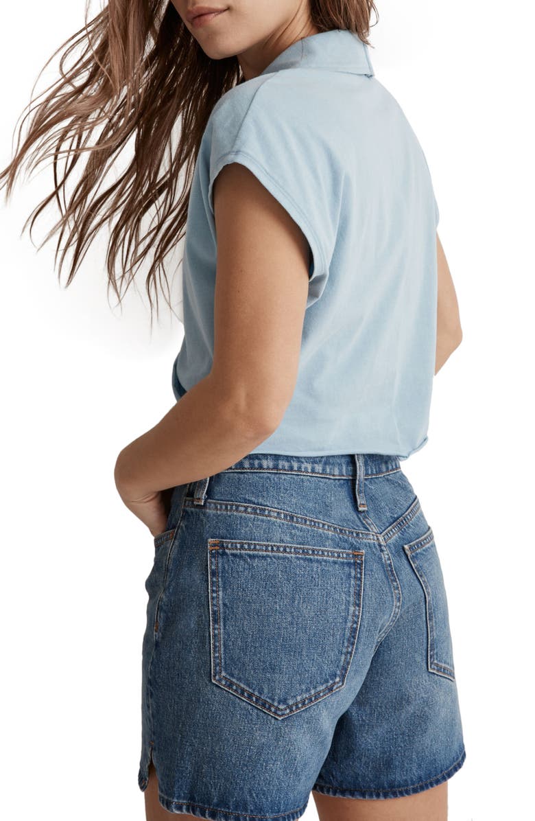 MWL Polo Twist Botanical Dye Knit Shirt, Alternate, color, Baby Blue Solid