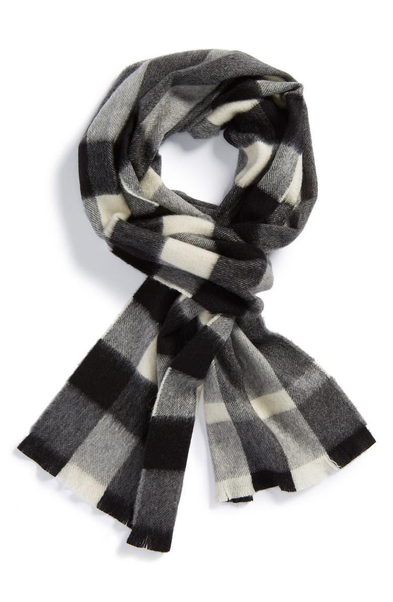 Burberry Check Cashmere Scarf, Main, color, 