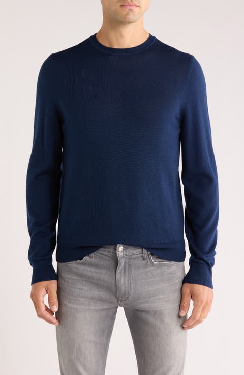 Washable Merino Wool Crewneck Sweater