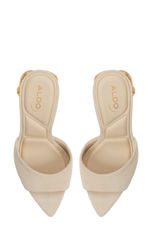 ALDO ALDO SEASHELLA POINTED TOE SLIDE SANDAL 