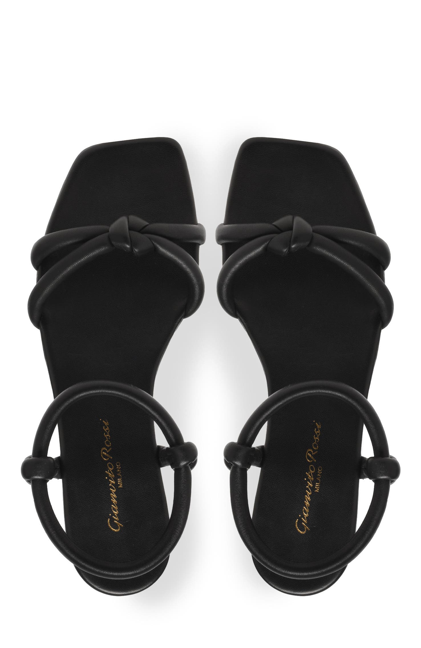 Gianvito Rossi Juno 05 Sandals, Alternate, color, Black