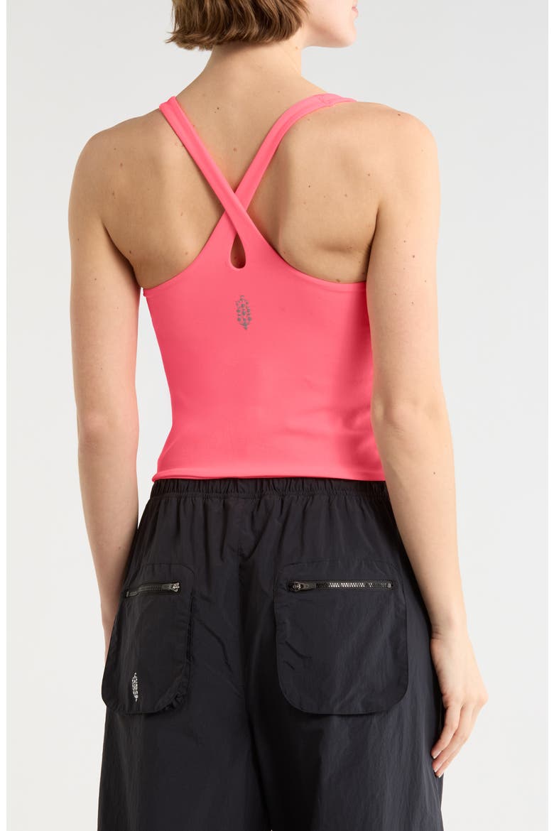 Good Karma Sculpt Tank, Alternate, color, JUST PEACHY