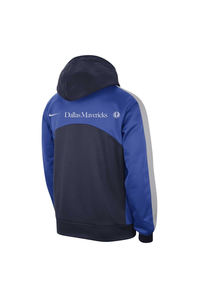 Men's Nike Navy/Blue Dallas Mavericks Authentic Starting Five Force Performance Pullover Hoodie, Alternate, color, Navy