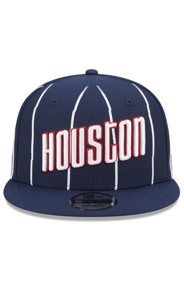 New Era Men's New Era Navy Houston Rockets 2022/23 City Edition Official 9FIFTY Snapback Adjustable Hat, Alternate, color, 