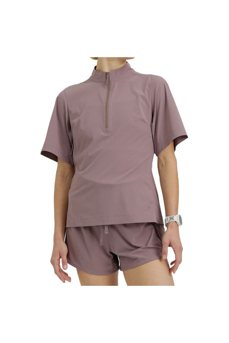 Aerostretch Zip Top, Main, color, Twilight Mauve