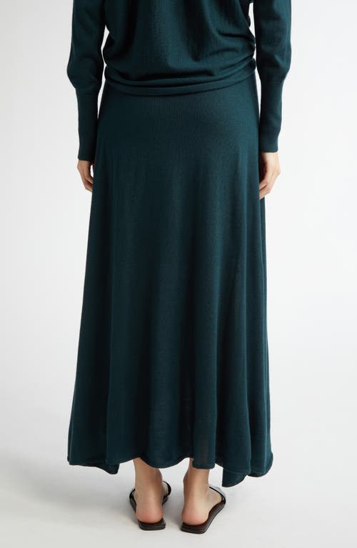 Johnstons Of Elgin Superfine Cashmere Sweater Skirt In Emerald