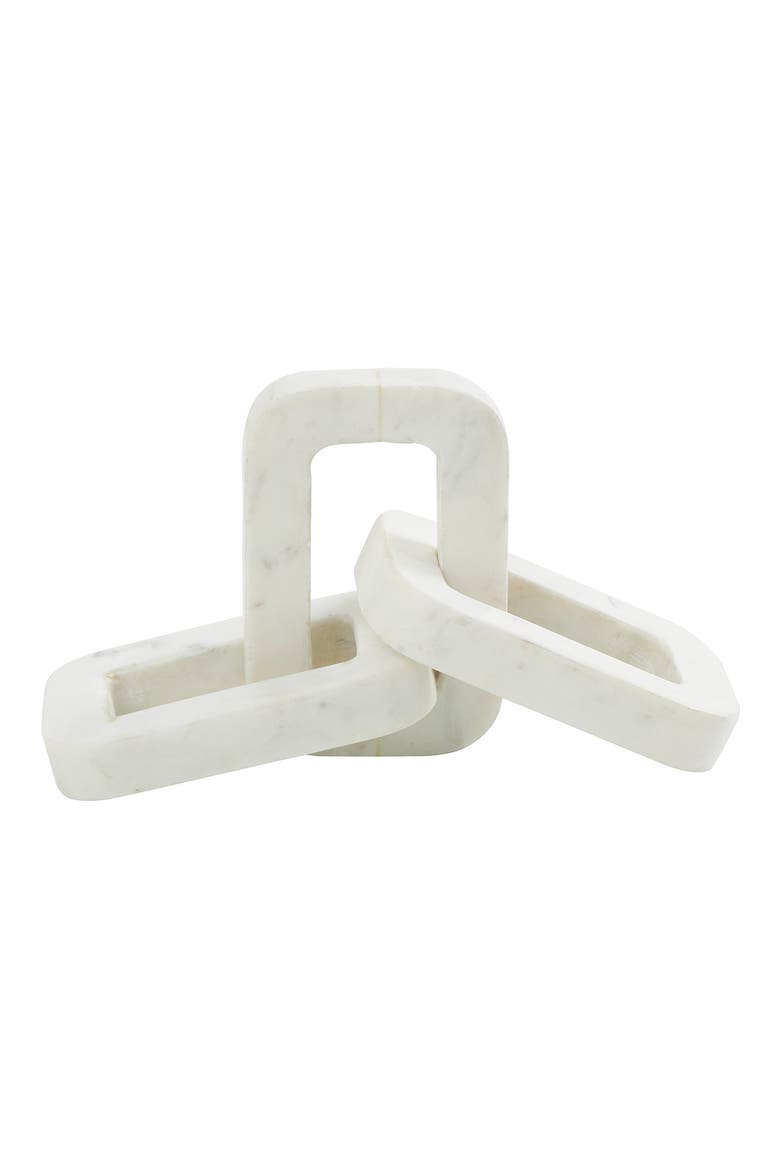 Marble Chain Sculpture, Alternate, color, WHITE