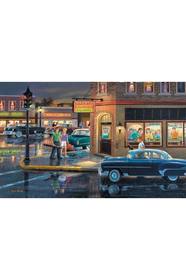 Small Town Saturday Night 550 piece Jigsaw Puzzle for Adults, Alternate, color, Multicolor