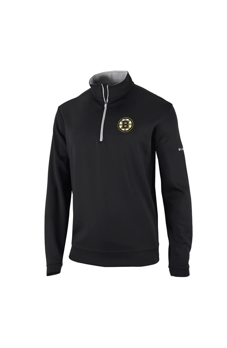 Columbia Men's Columbia Black Boston Bruins Wickham Hills Omni-Wick Quarter-Zip Jacket, Alternate, color, Black