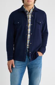 johnnie-O York Long Sleeve Snap Overshirt