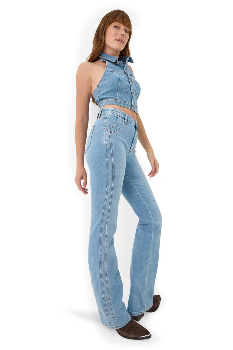 High Waist Bootcut Jeans, Alternate, color, MINOR KEY
