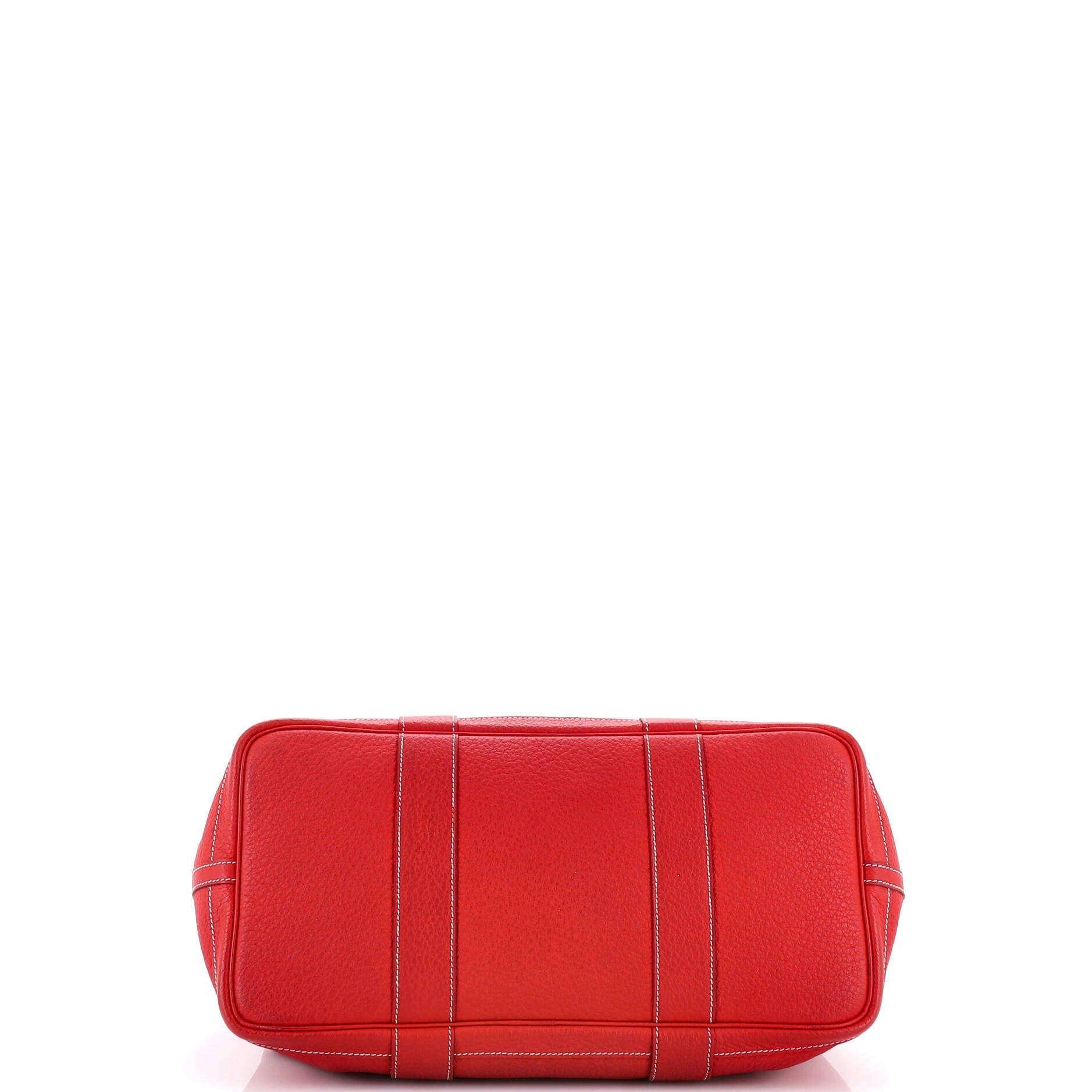 Pre-Owned Hermes Garden Party Tote Leather 36, Alternate, color, Rouge Casaque