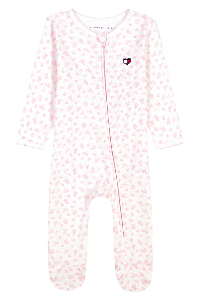 Footed Coverall, Main, color, PINK
