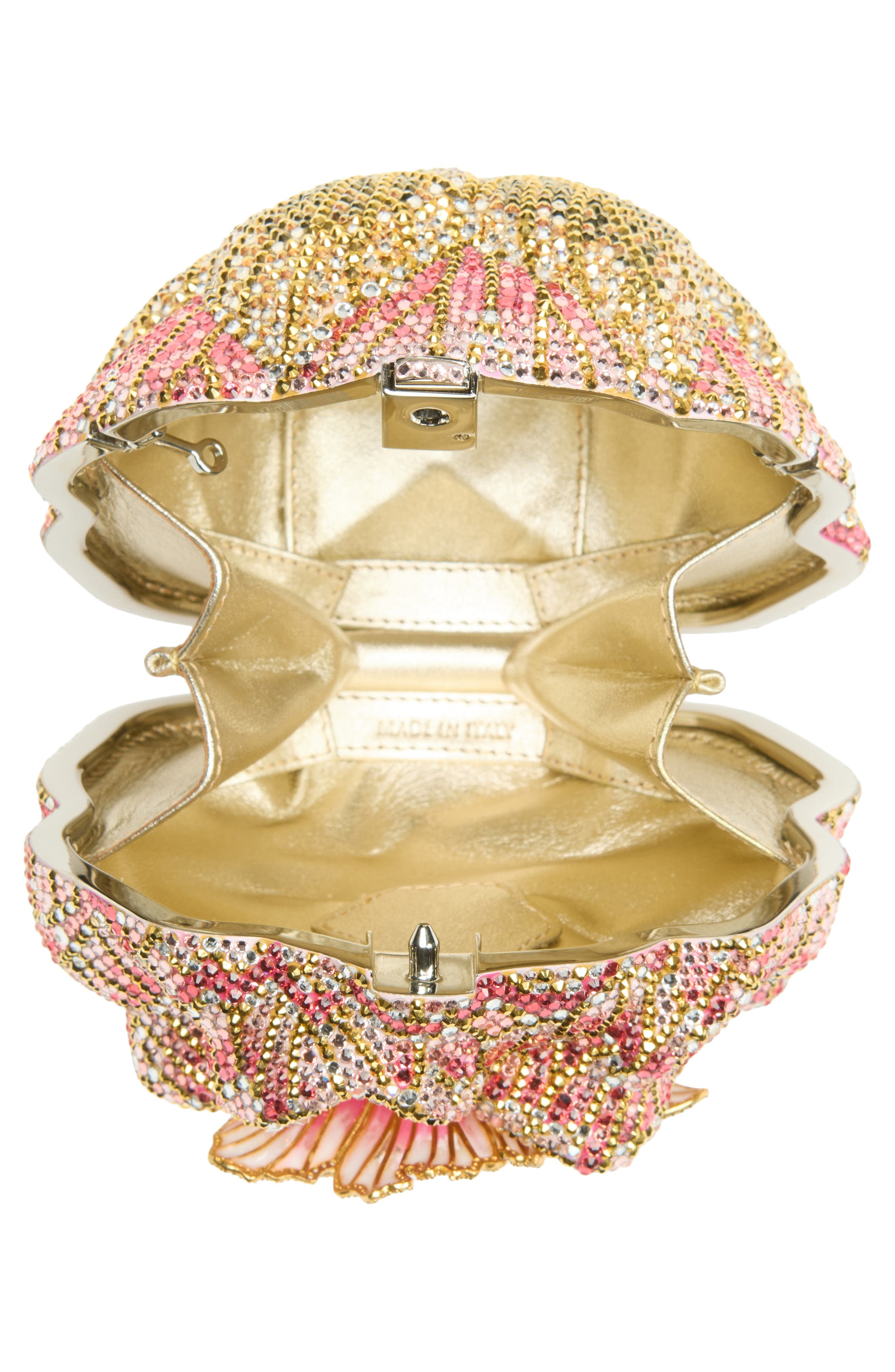 Magnolia Crystal Minaudière, Alternate, color, SILVER ROSE MULTI